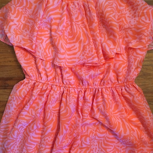 Lilly Pulitzer for Target Orange Flounce Dress - L - Picture 3 of 7